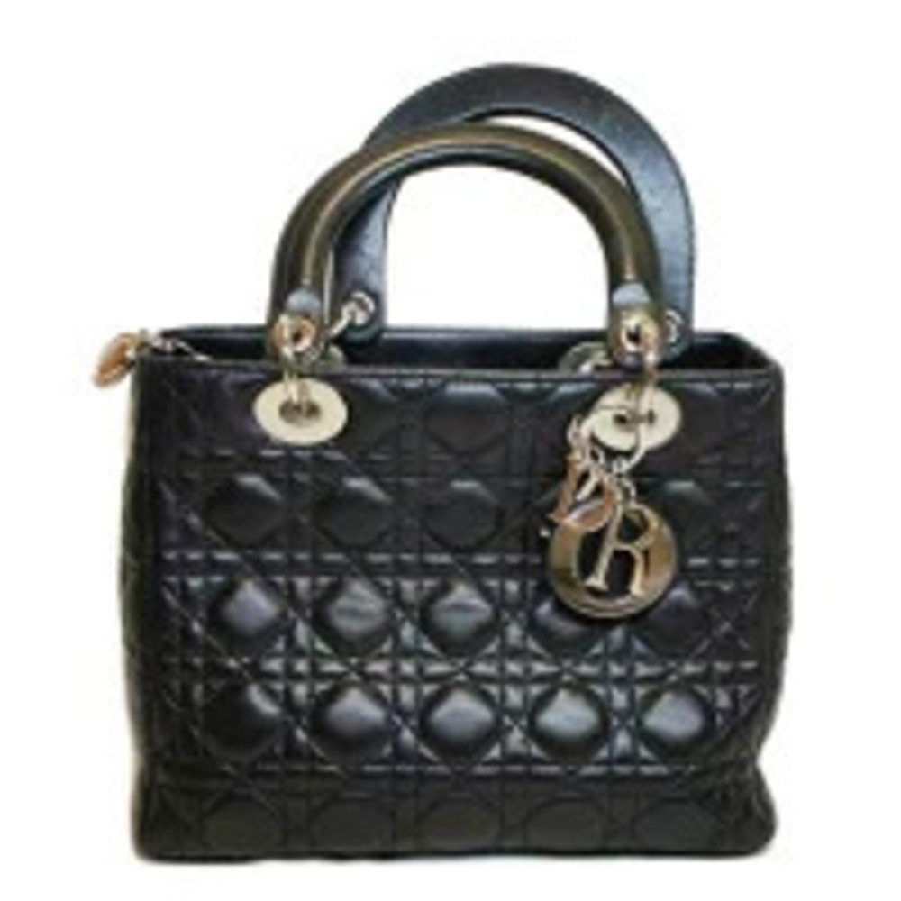 Christian Dior Lady Lambskin Cannage Black AB